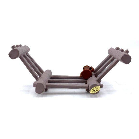 Hallmark Merry Miniatures Halloween Fence with Lantern 4" Vintage 1994 - Picture 6 of 7